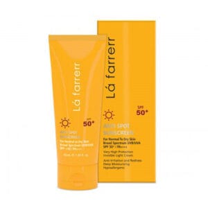 ضد آفتاب بی رنگ ضد لک لافارر با SPF50+ مخصوص پوست‌های معمولی تا خشک