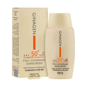 خرید کرم ضد آفتاب رنگی پوست چرب ژیناژن