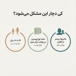 چه کسانی پوستشان کم آب یا دهیدراته می شود