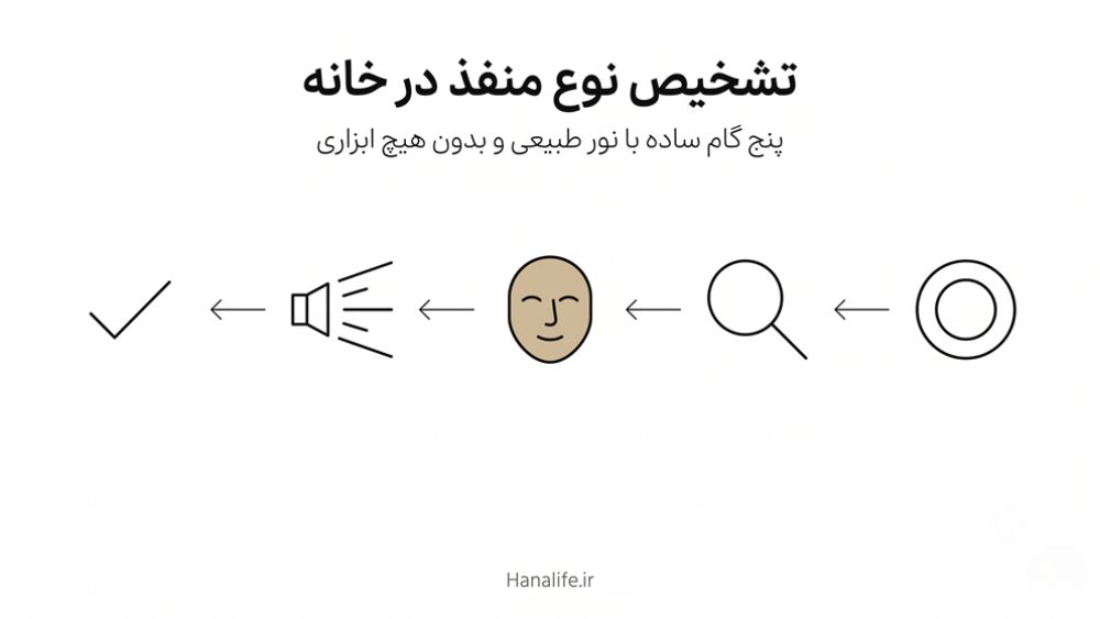 اینفوگرافیک تشخیص نوع منفذ پوست در خانه با پنج گام ساده — هانالایف