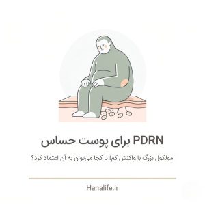 تصویر مفهومی غول آرام روی پوست — PDRN پوست حساس — هانالایف