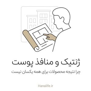 نقشه ژنتیکی باز شده مقابل نمای ساختمان — ژنتیک منافذ پوست — هانالایف