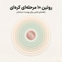 تصویر مقاله روتین ۱۰ مرحله‌ای کره‌ای با طراحی دایره‌های نمایان‌گر لایه‌های مراقبت پوست