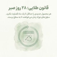 تصویر سازی انتزاعی از لایه‌های پوست که شبیه یک پله‌برقی سلول‌ها را از پایین به بالا می‌فرستد؛ نماد چرخه نوسازی پوست.